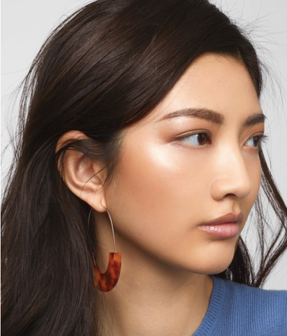 Faidra resin drop earrings discount