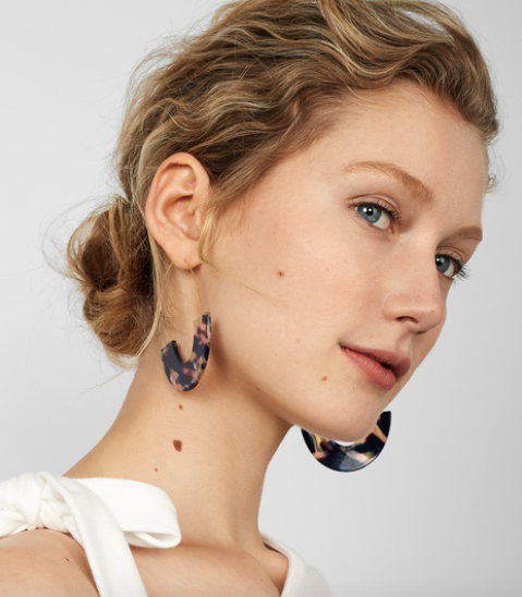 Faidra resin 2025 drop earrings